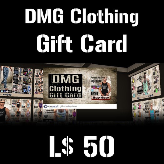 DMG Clothing Gift Card (L$50) (BOXED)