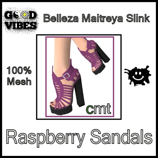 Raspberry Sandals