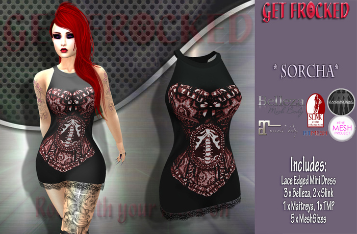 {Get Frocked} SORCHA Mini Dress - RED