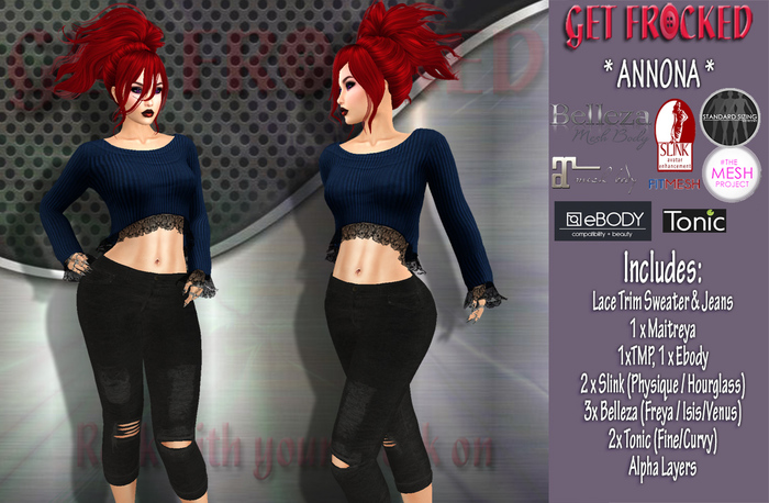 {Get Frocked} ANNONA Outfit - Blue