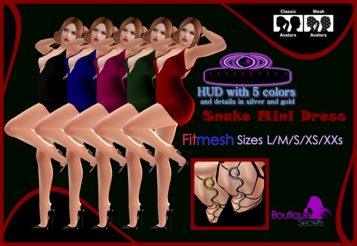 *BS - Snake Mini Dress Box