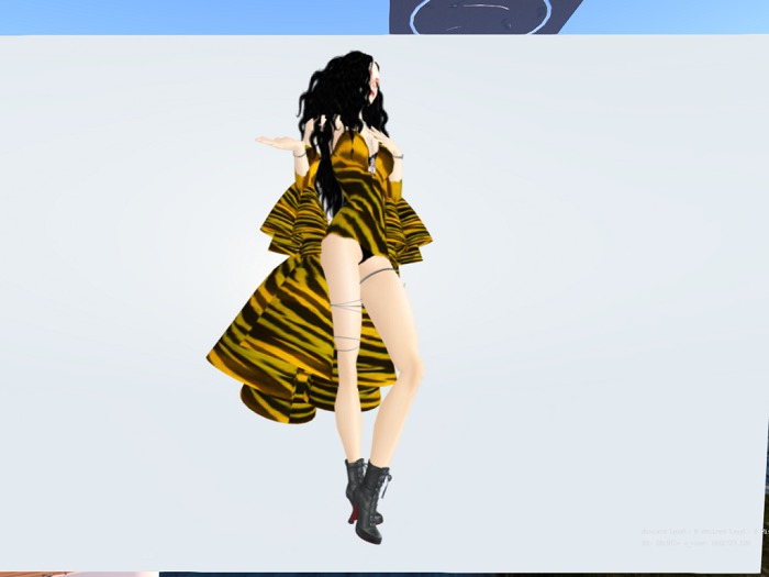 WW Courtesan Bustle*Zebra Dress Autumn ~ 4 SLX