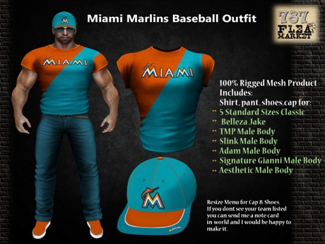 miami marlins baseball shirt