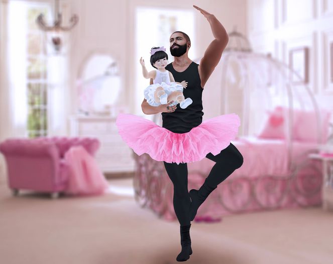 SP pose Bento Doing ballet with my dad