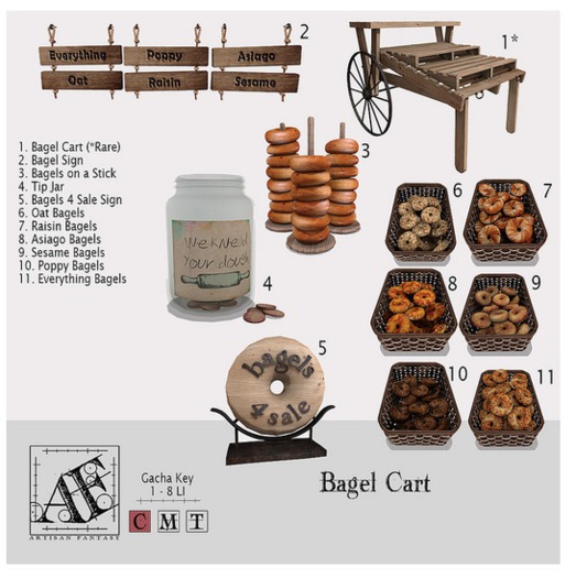 *AF* Bagel Cart Front Sign