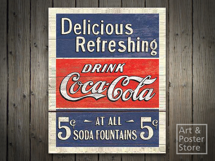 COLA Shabby Chic Painted Planks Sign | Mesh 