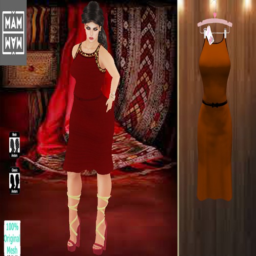 **MD**Sandy Dress(orange)