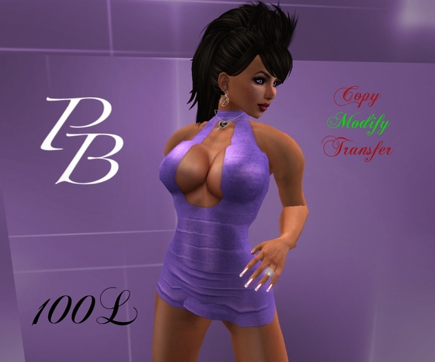 (PB)minidress purple