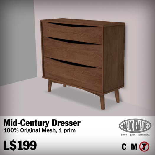 MaddieMade Mid-Century Dresser Box