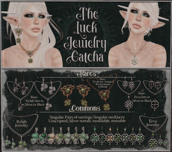 :[P]:- Luck Gatcha:// Rylah Earrings-Emerald