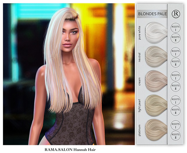RAMA.SALON - Hannah Hair 'BLONDES PALE'