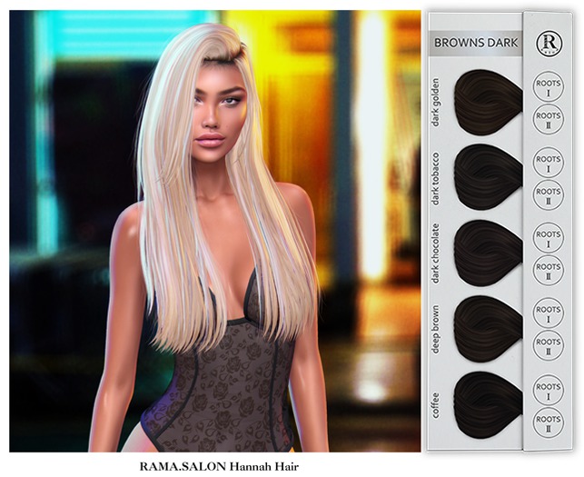 RAMA.SALON - Hannah Hair 'BROWNS DARK'