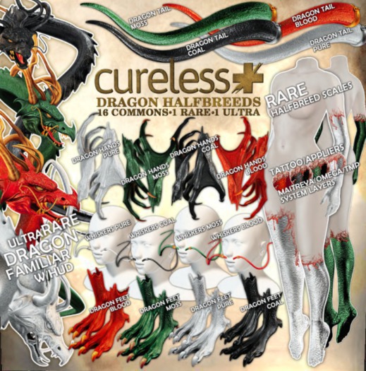 Second Life Marketplace - CURELESS [+] Dragon Halfbreeds ...
