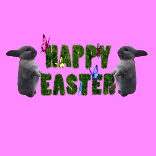 Happy Easter Bunnies & Butterflies, 2 Li, Boxed