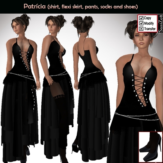 SaniZen - Set Black Dress