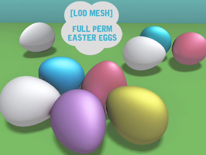 [LOD Mesh] Full Perm Mesh Easter Egg Sets