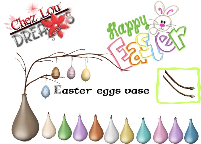 *CL*HUD*WEAR & UNPACK*Easter eggs vase