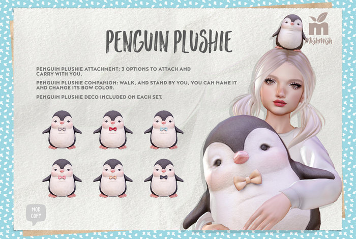 MishMish - Penguin Plushie Attachments [Boxed]