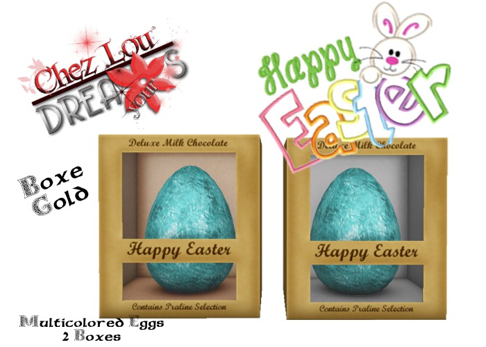 *CL*HUD*WEAR & UNPACK*Boxed Easter Egg Gold