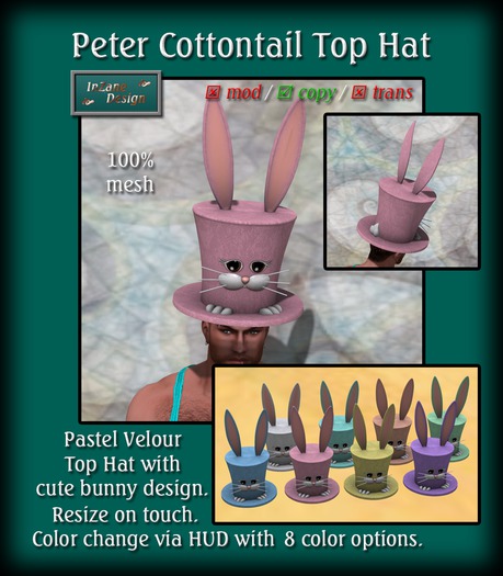 Peter Cottontail Top Hat