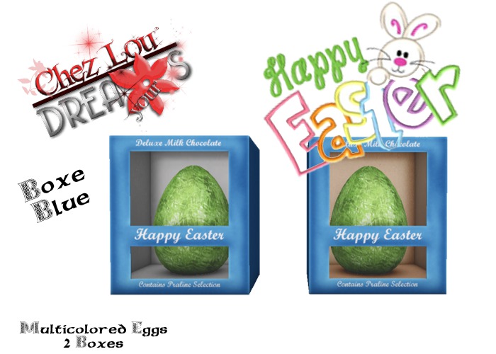 *CL*HUD*WEAR & UNPACK*Boxed Easter Egg Blue
