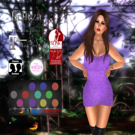 DEMO-Radiant Devotion Fringed Dress