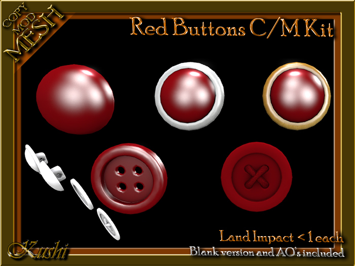 Buttons - Red Copy Mod Mesh Kit