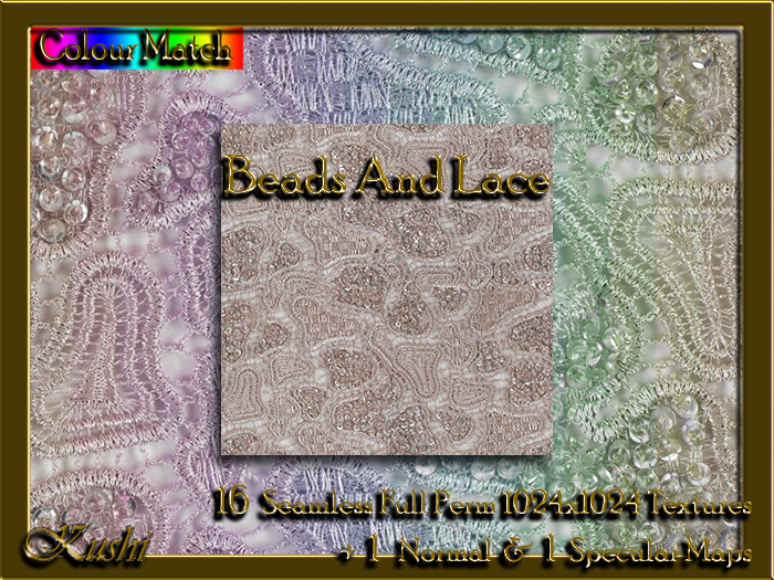 !Kushi! BeadsAndLace Textures -WEAR TO UNPACK