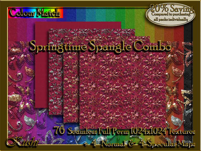 Springtime Spangle Combo Textures 