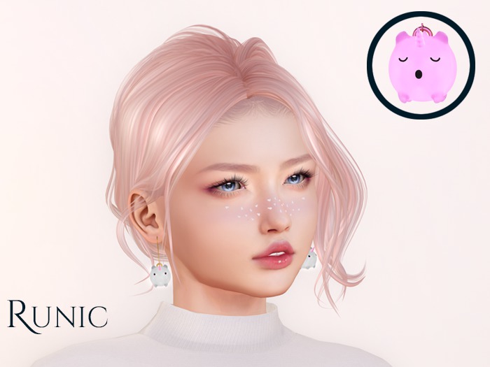 .: Runic :. Magical Unicorn Earrings