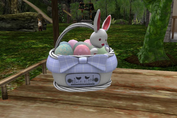 Basket egg easter