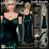 C&F Satin Doll Outfit BUNDLE 3 (Mesh, Fitmesh & Mesh Body Sizes) - PEACOCK