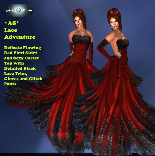 *AS* Lace  Adventure in Red