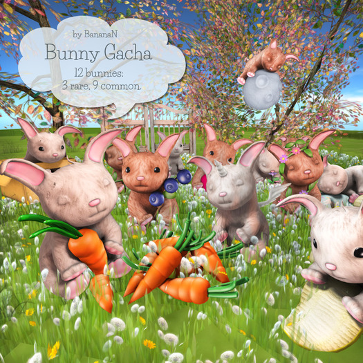 Bunny gacha 02 - flower/bunny