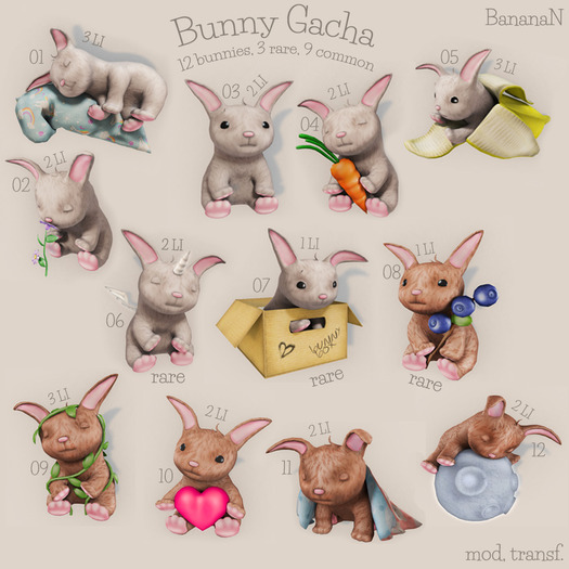 Bunny gacha 04 - carrot/bunny