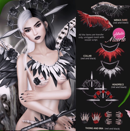 Astralia - Muerte gacha (thong red)