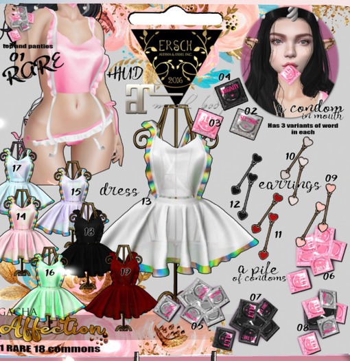 10. ERSCH - Affection Gacha MAITREYA Earrings White