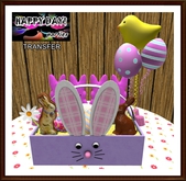 Easter - Surprise! Pink Bunny Basket with Gifts