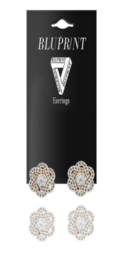 Blupr/nt - "fleur " Earrings (Rosegold)