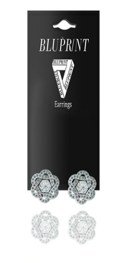 Blupr/nt - "fleur " Earring (Silver)