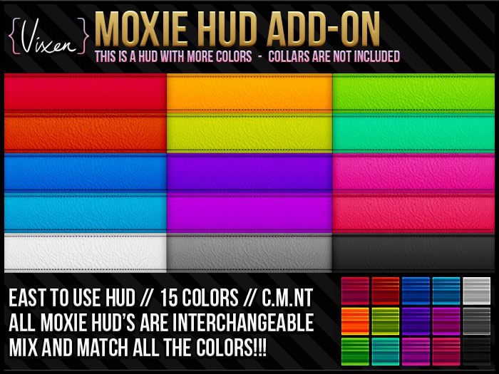 {Vixen} - MOXIE add-on - { Vivid HUD // 15 Colors }