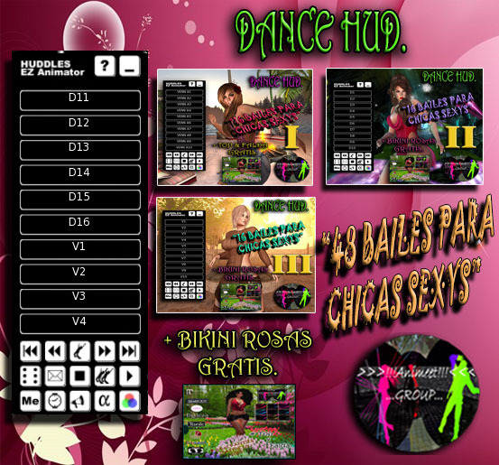 HUD DE BAILES PARA CHICAS SEXYS I, II, III.