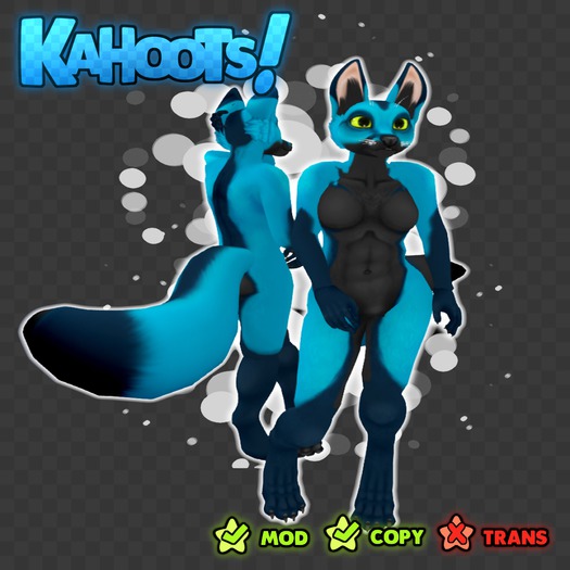 KAHOOTS.Fox - Black/Light Blue