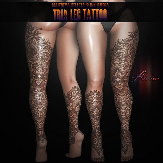 .:AuricA:. Tria Leg Tattoo {WEAR ME}