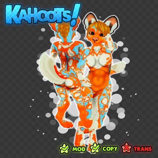 KAHOOTS.PaintedDog - OrangeBlue