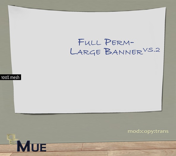Mue Mesh wall poster one prim only!!