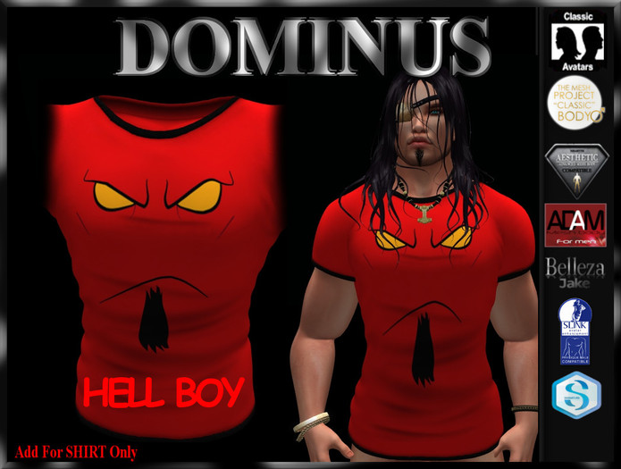 ~DOMINUS~Hellboy  TSHIRT (BOXED)