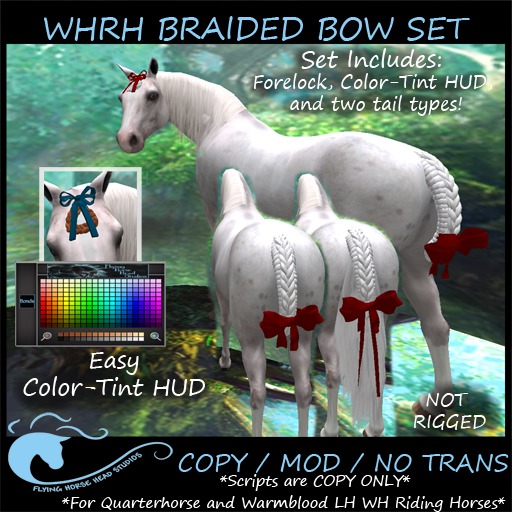 ~FHHS~ WHRH Braided Bow Set