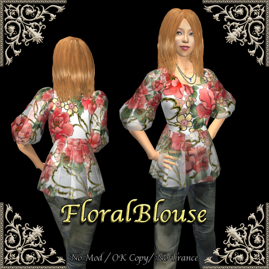 *Miroku*FloralBlouse(BOX)