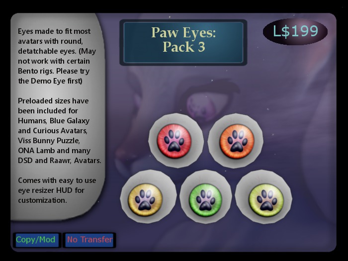 [WW] Paws Eyes, Pack 3